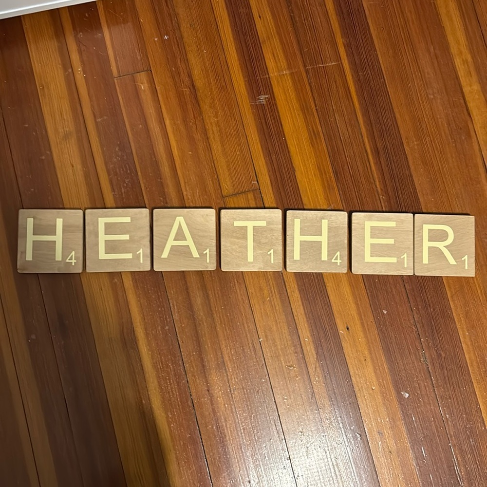 Scrabble name wall decor